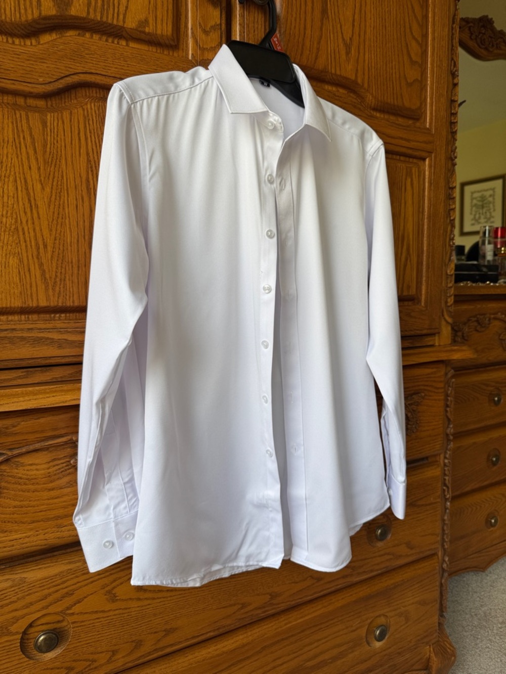 Classic White Men’s Dress Shirt